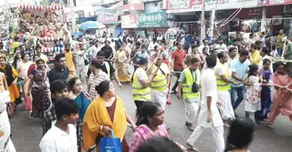 নারায়ণগঞ্জে শ্রী শ্রী জগন্নাথ দেবের উল্টো রথযাত্রা অনুষ্ঠিত